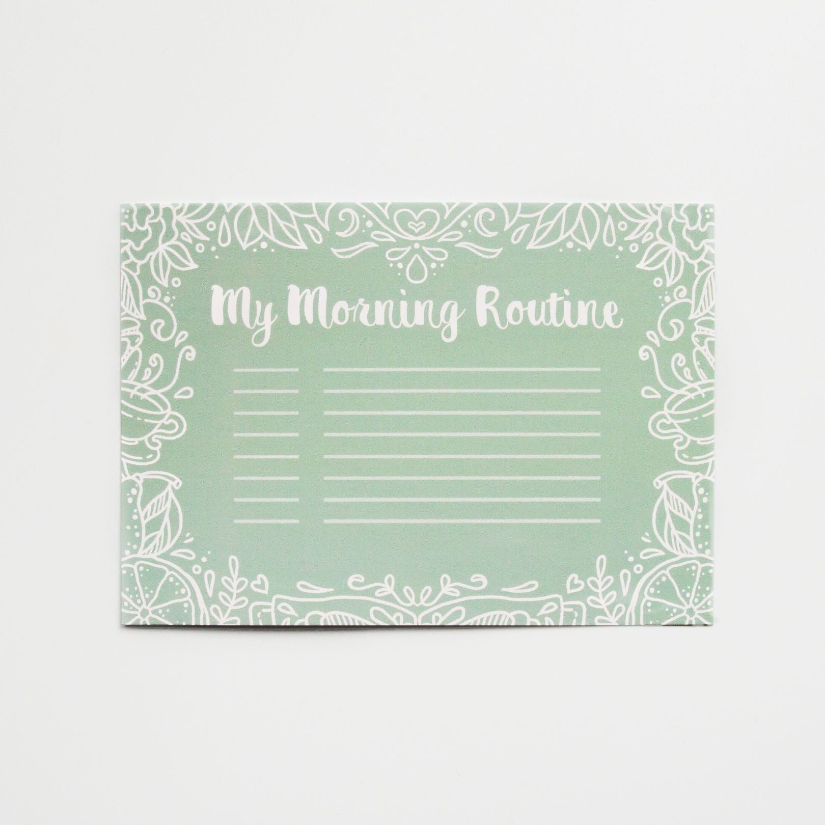 Morning Routine Card